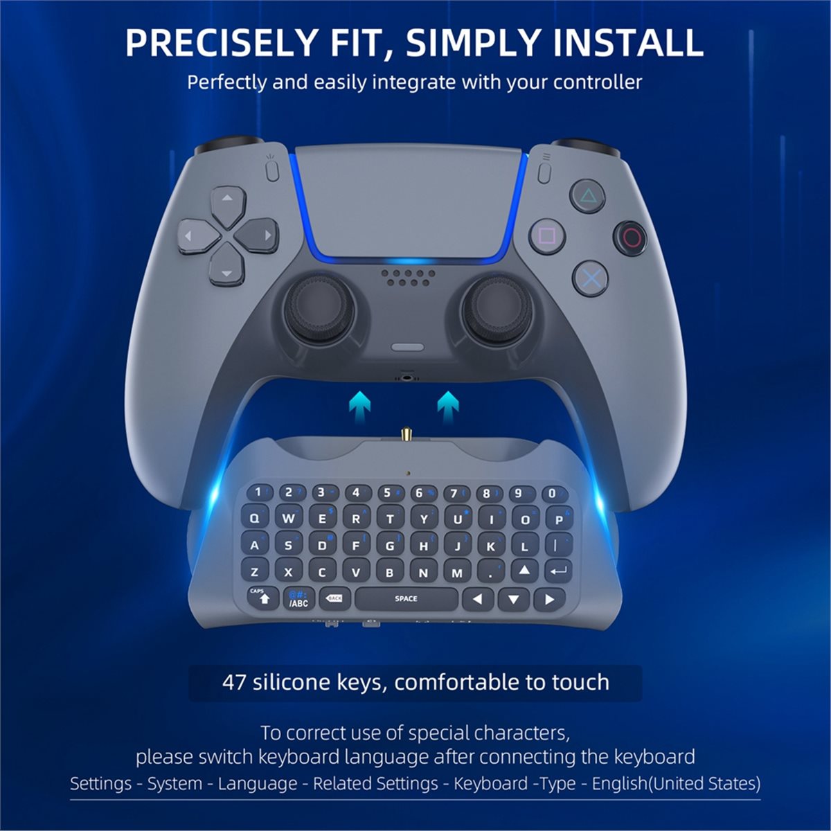 Gaming Accessories White - Teclado Inalámbrico para Juegos goodidea de