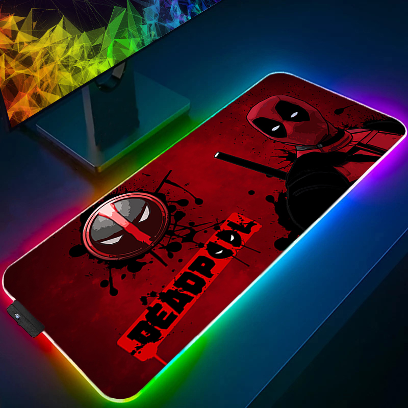 Video Gaming Accessories - Alfombrilla de ratón LED para videojuegos,