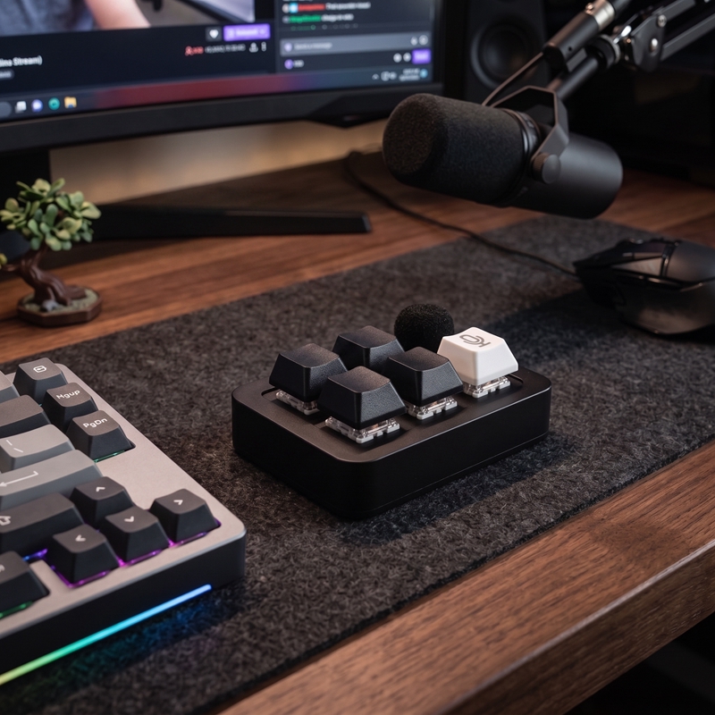 Gaming Accessories Officeworks - Micrófono Inalámbrico DT23 con Teclado de