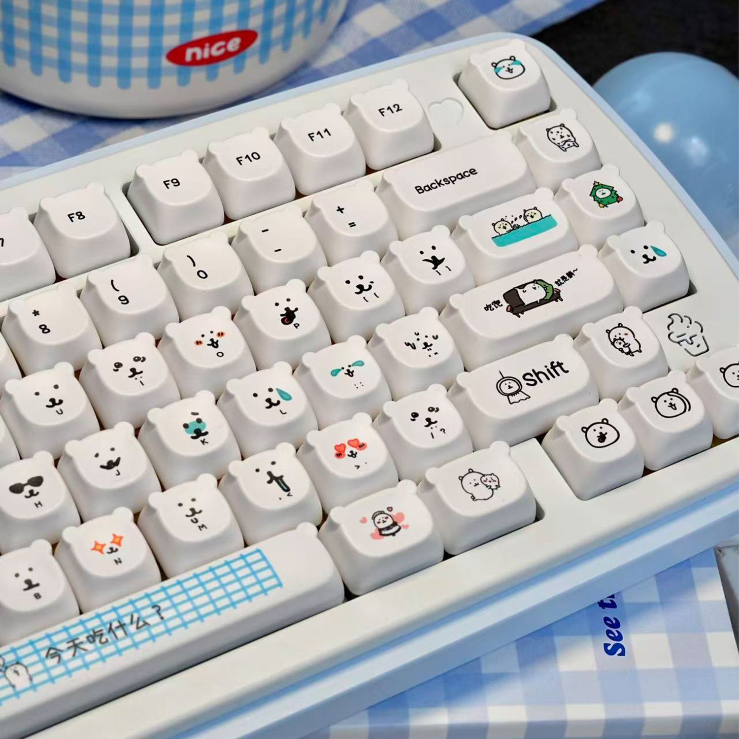 Gaming Accessories Japan - Teclas PBT Kawaii con Diseño de