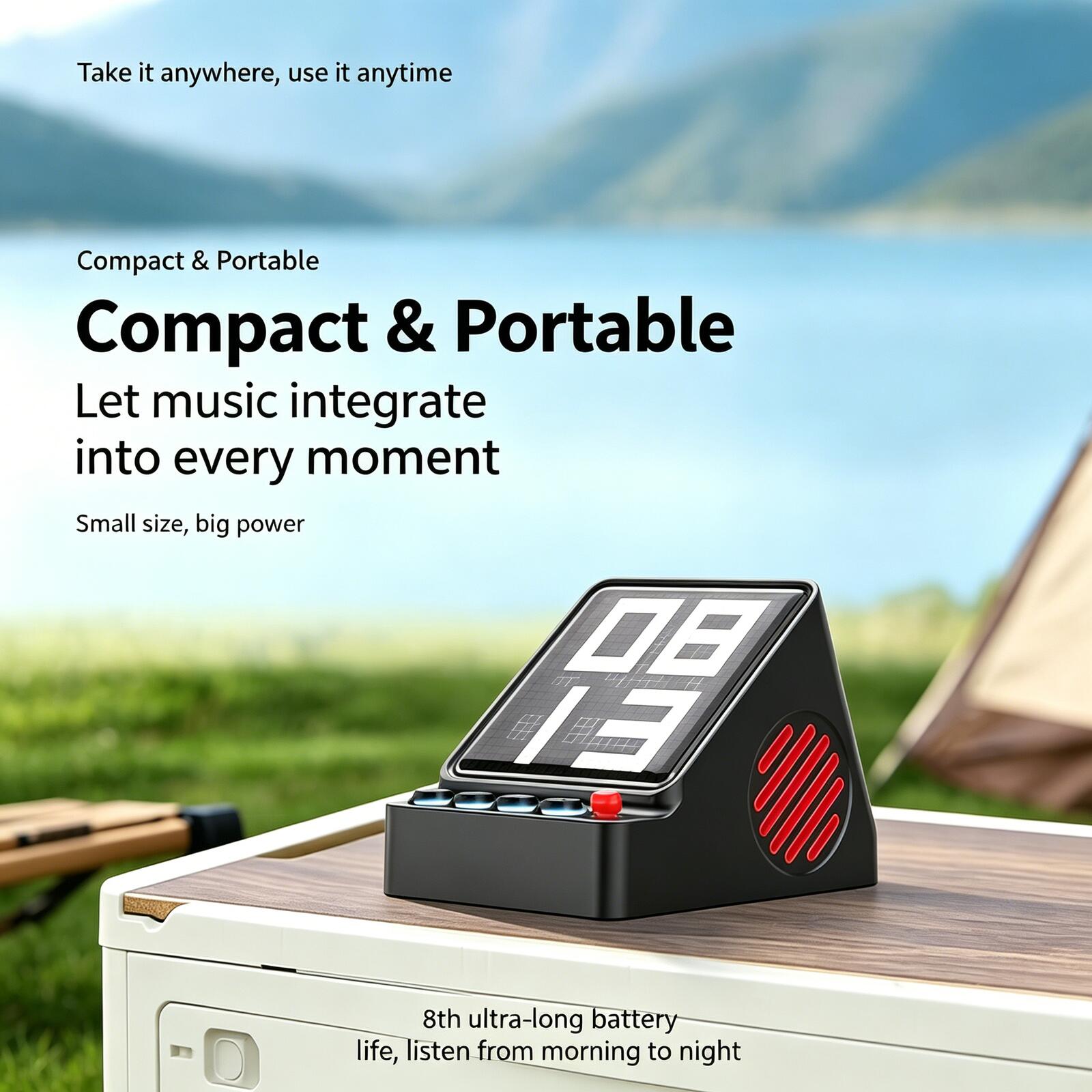 Gaming Accessories App - Altavoz Bluetooth con Matriz de Píxeles