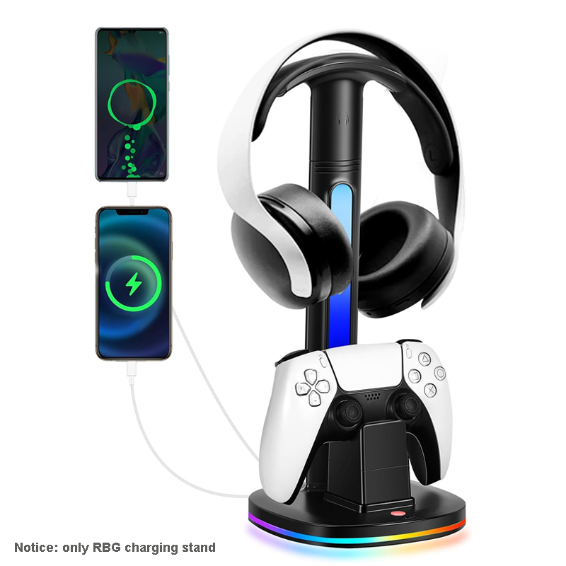 Headset Stand Rgb - Estación de carga del controlador con