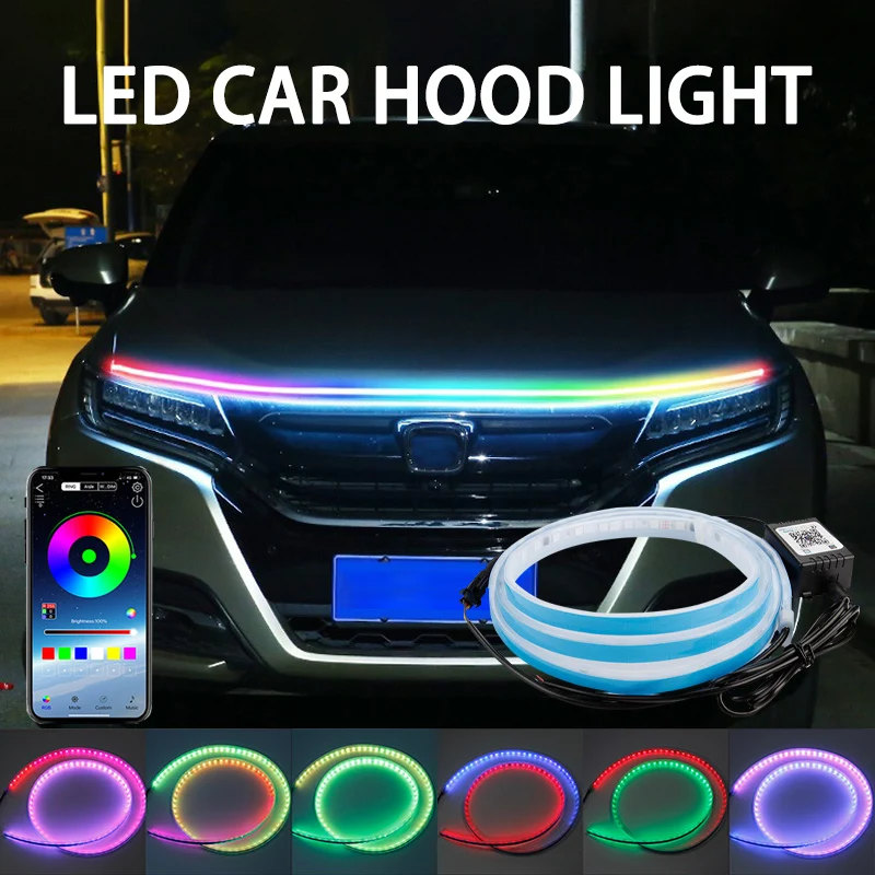 Rgb Hub Sync - Luz decorativa para capó de coche,