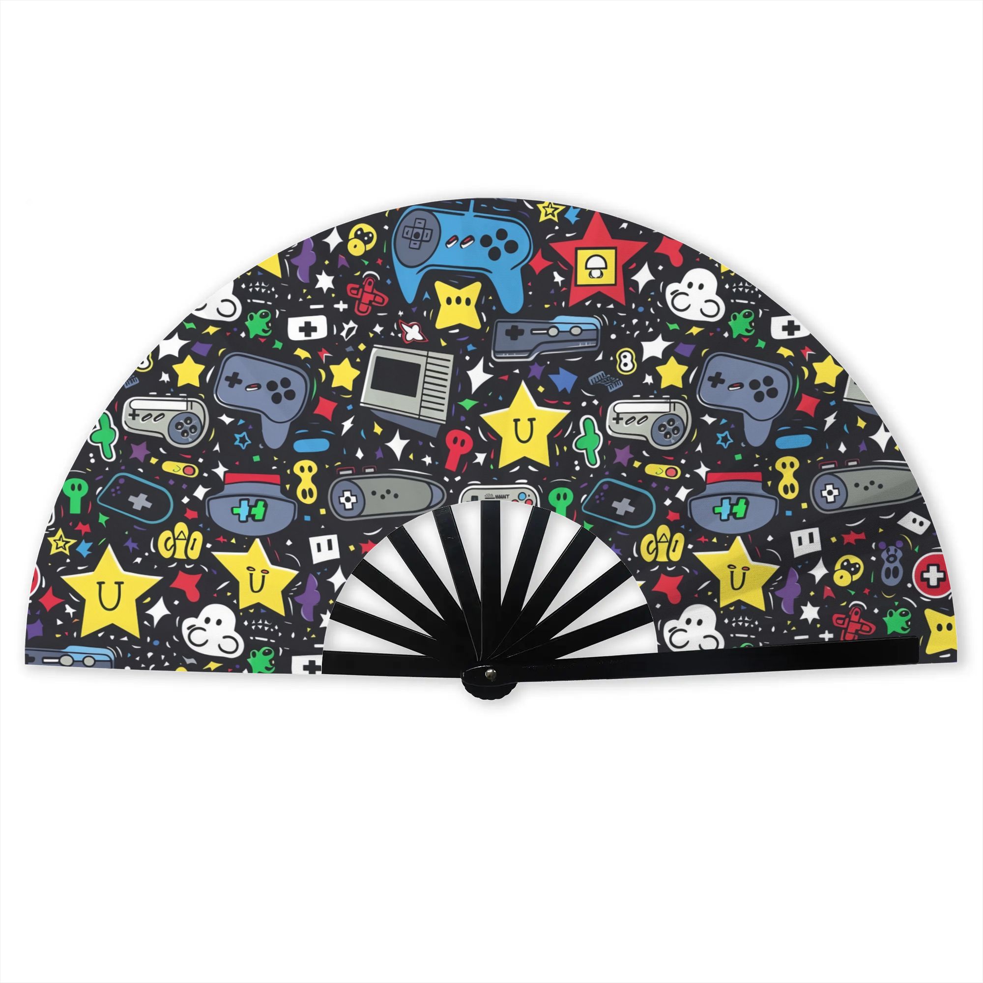 Video Gaming Accessories - Ventilador Plegable de Tela de Poliéster