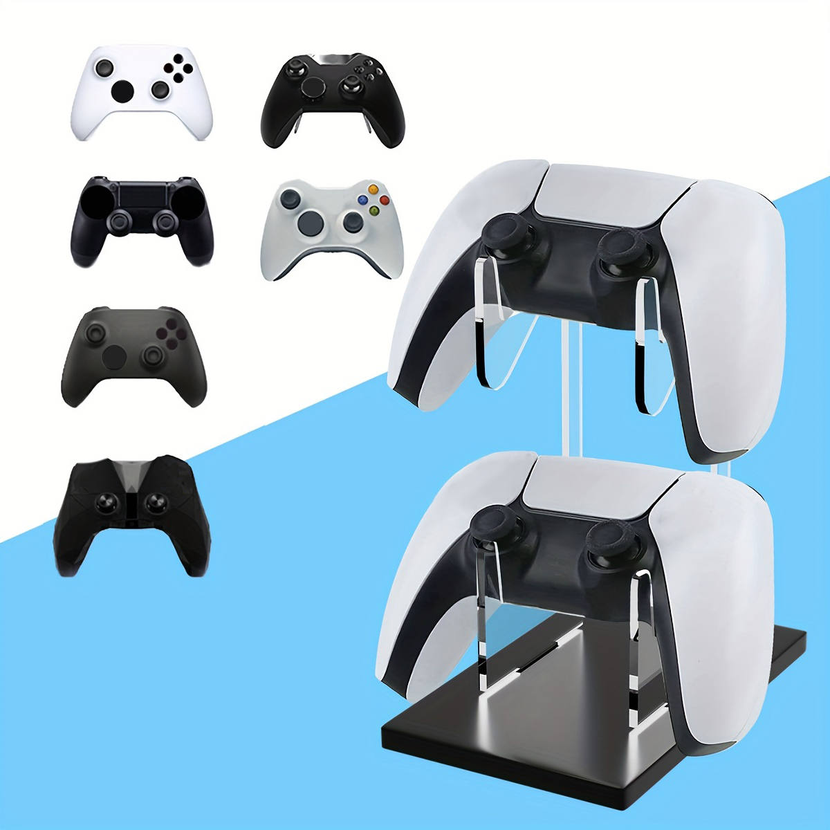 Gaming Accessories White - Soporte universal de doble capa para