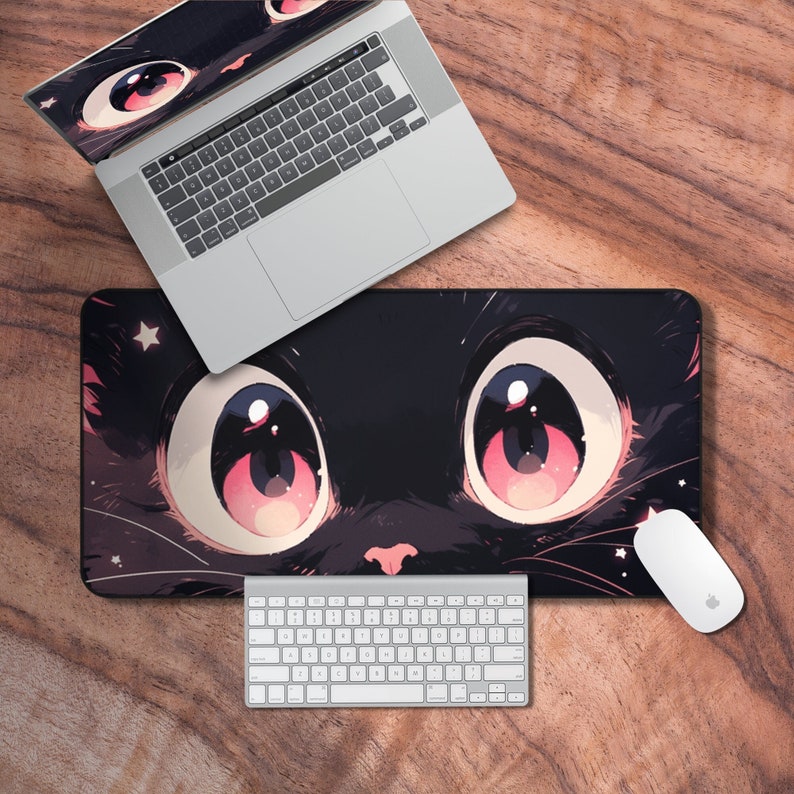 Alfombrilla de ratón de gato b - Gaming Accessories Officeworks reseña y precio