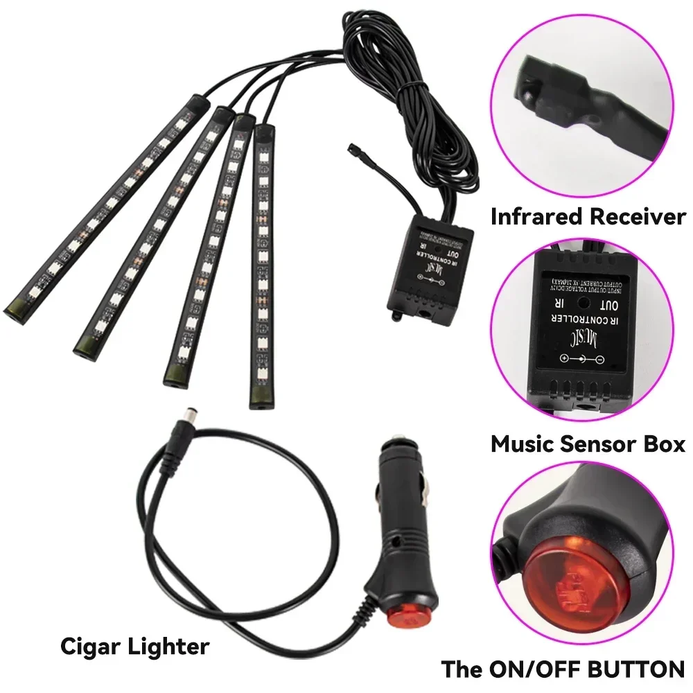Luz LED de neón RGB para coche - Rgb Hub Sync reseña y precio