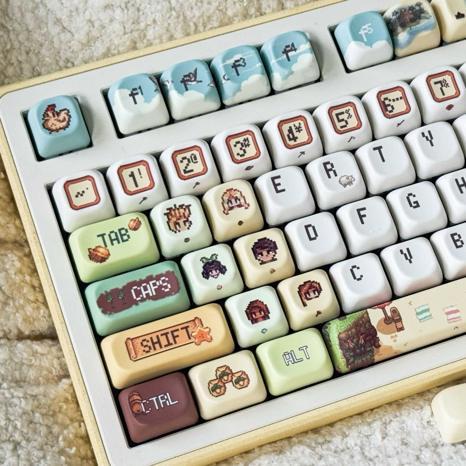 Teclas estilo píxel de 137 tec - Gaming Accessories Cute reseña y precio