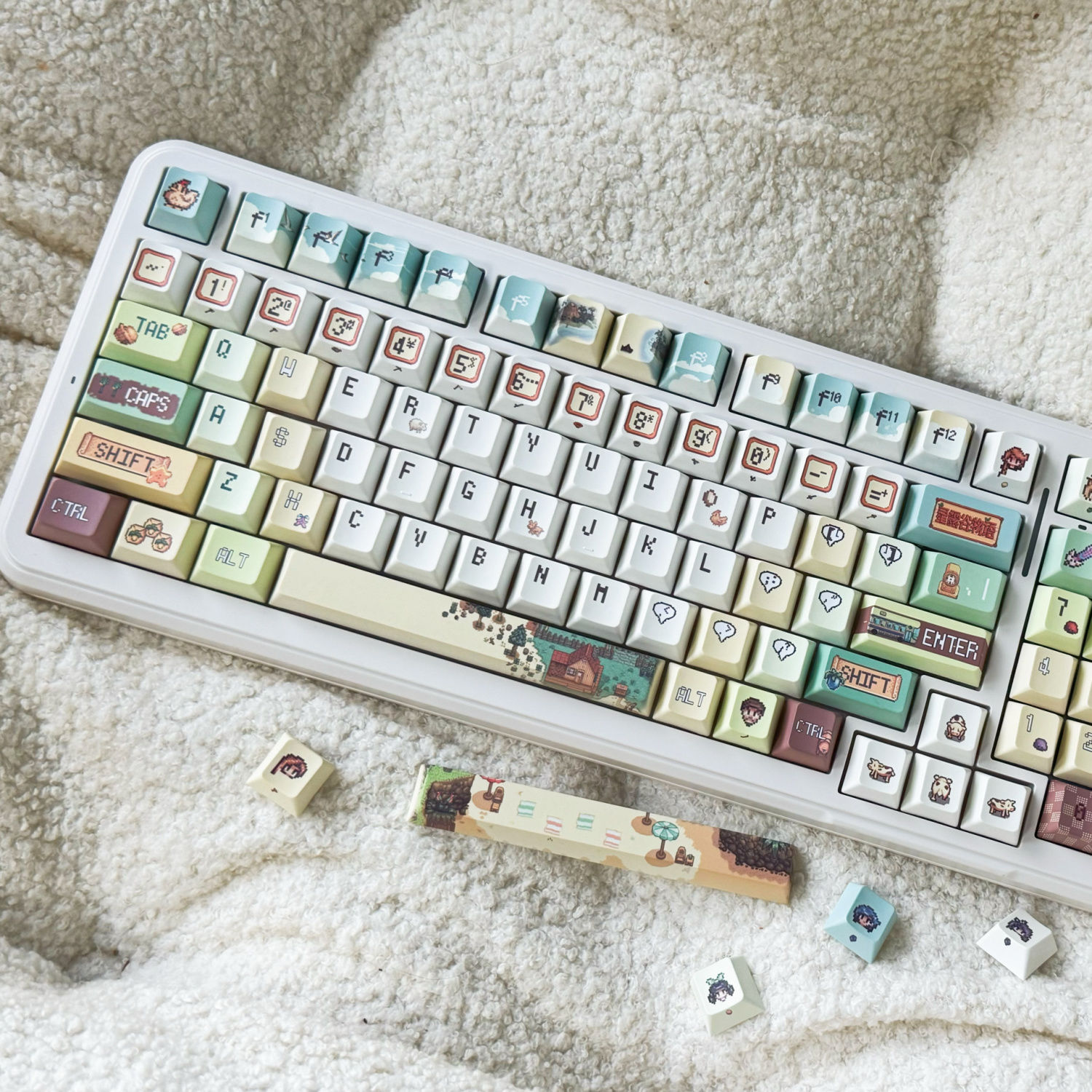 Teclas estilo píxel de 137 tec - Gaming Accessories Cute reseña y precio