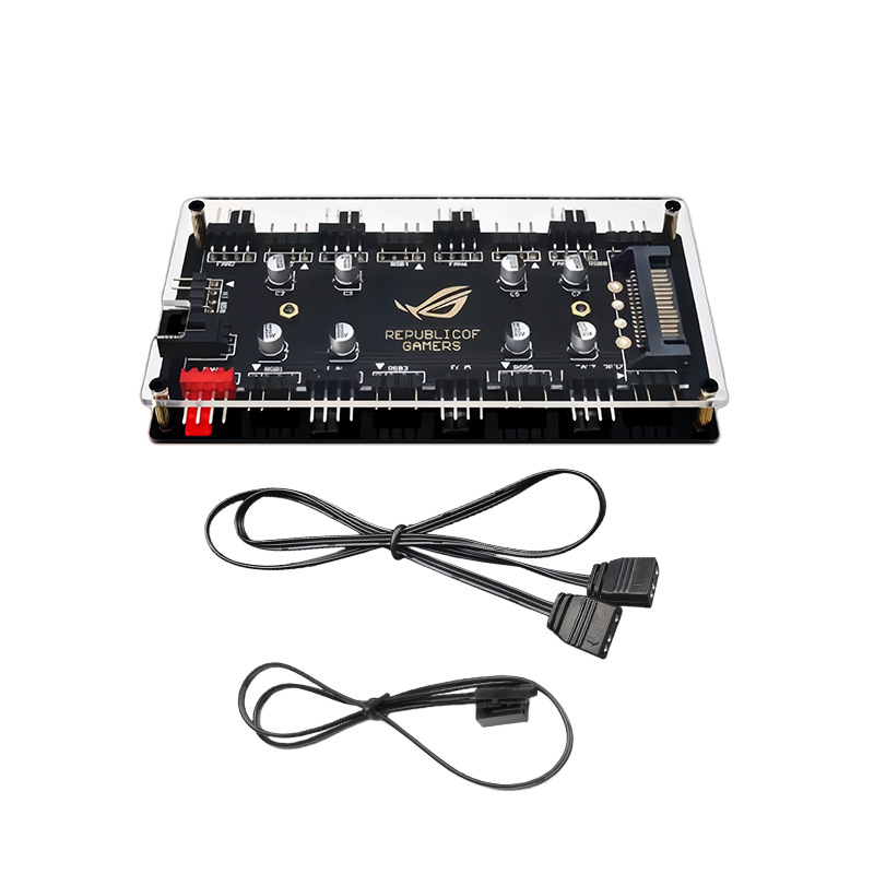 Hub de Ventiladores ARGB PWM d - Rgb Hub Sync reseña y precio
