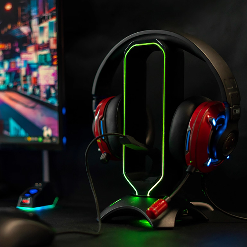 Soporte para auriculares RGB c - Headset Stand Rgb reseña y precio