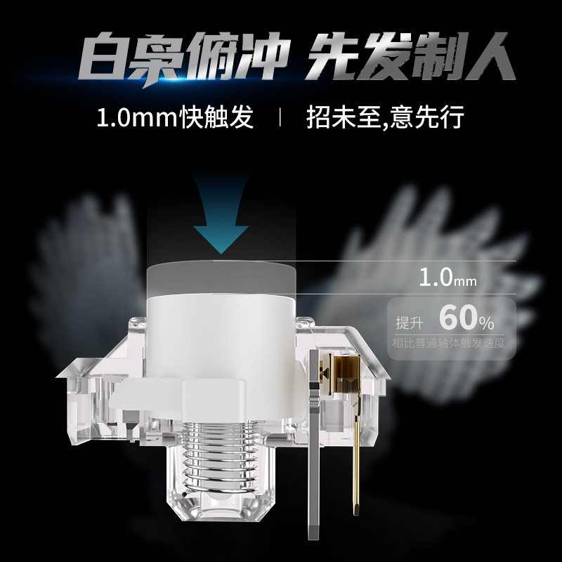 Interruptor Táctil de Bajo Per - Gaming Accessories White reseña y precio