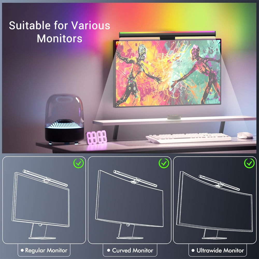 Barra de Luz WiFi para Monitor - Gaming Accessories App reseña y precio
