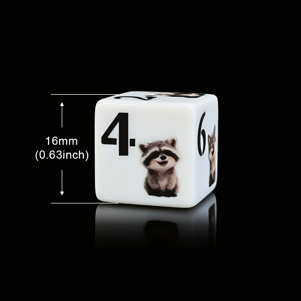 12 dados acrílicos D6 de 16 mm - Gaming Accessories Cute reseña y precio