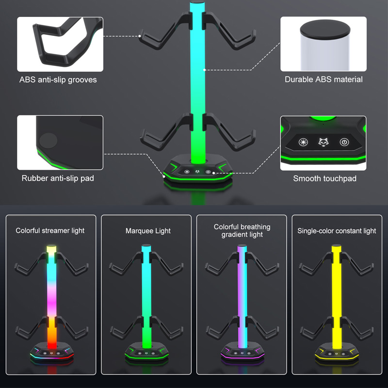 Soporte para Auriculares de Ju - Headset Stand Rgb reseña y precio